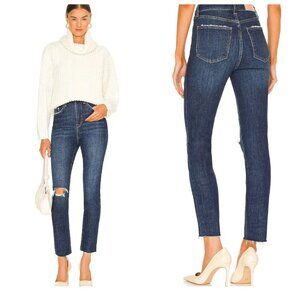 PISTOLA Cara High Rise Vintage Skinny | Essex Distressed | Size 30 | Raw Hem